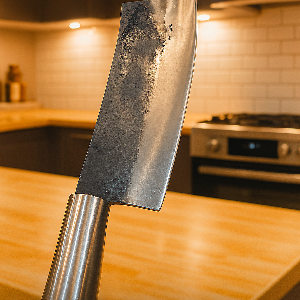 Pisau Cacah Baja Mangan Tajam Anti Karat – Alat Cacah Ketela Daging Serbaguna Ergonomis & Awet