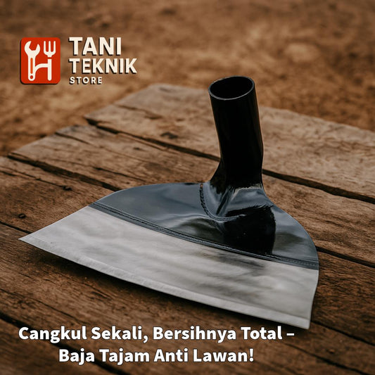 Kepala Cangkul brazil Baja Hitam 26cm – Tajam & Kuat | Alat Pertanian Garuk Tanah Keras Rumput Ladang