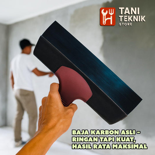 Raskam Baja Karbon 30 - 35cm – Alat Skim Coat, Acian & Plamir Dinding – Trowel Asli