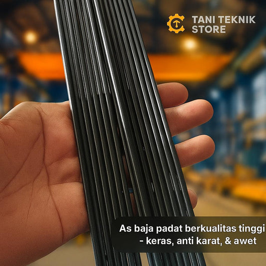 As Baja Panah Ikan 3.5mm–5.5mm Panjang 1 Meter – Batangan Baja Kuat Nelayan DIY