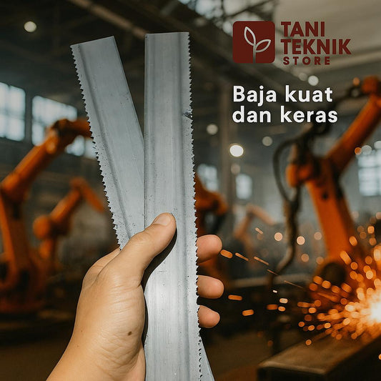 Potongan Gergaji Besi Tebal 1.6mm Lebar 3/4cm - Bahan Pisau Pahat Kayu