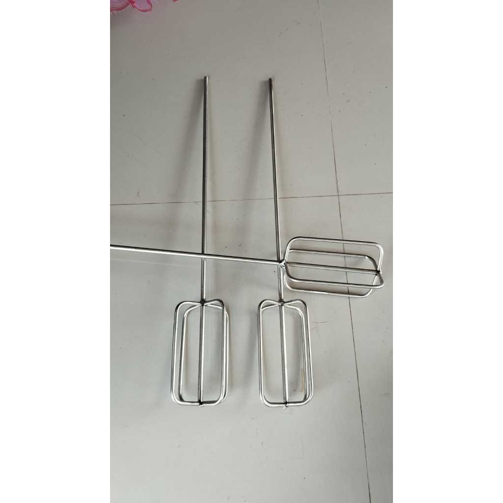 Pengaduk Serbaguna Full Stainless Anti Karat – Untuk Adonan Kue, Cat, Sabun, Semen – Bisa Dipasang di Bor Besi atau Kayu