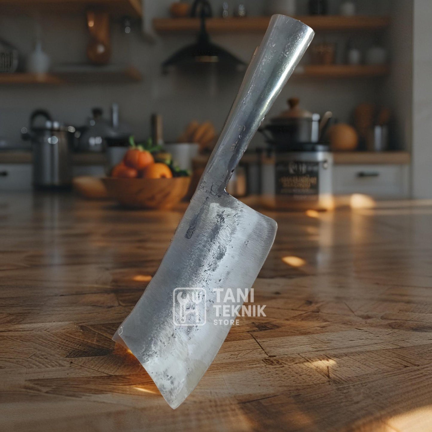 Pisau Cacah Daging Tulang Baja Tebal Anti Karat – Tajam & Ergonomis Untuk UMKM Dan Petani
