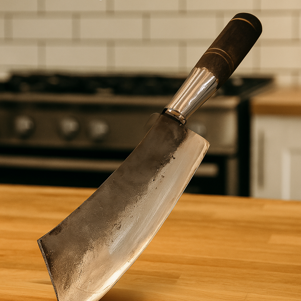 Pisau Cacah Baja Mangan Tajam Anti Karat – Alat Cacah Ketela Daging Serbaguna Ergonomis & Awet