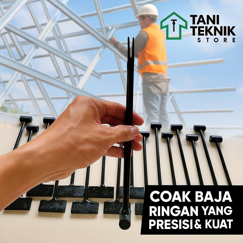 Alat Coak & Tekuk Baja Ringan Presisi – Cocok Semua Merek | Plat Tebal + Gagang Besi 10 SNI