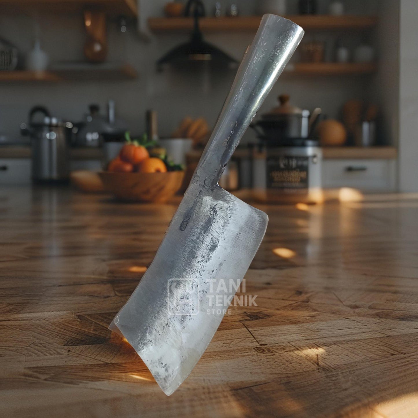 Pisau Cacah Daging Tulang Baja Tebal Anti Karat – Tajam & Ergonomis Untuk UMKM Dan Petani