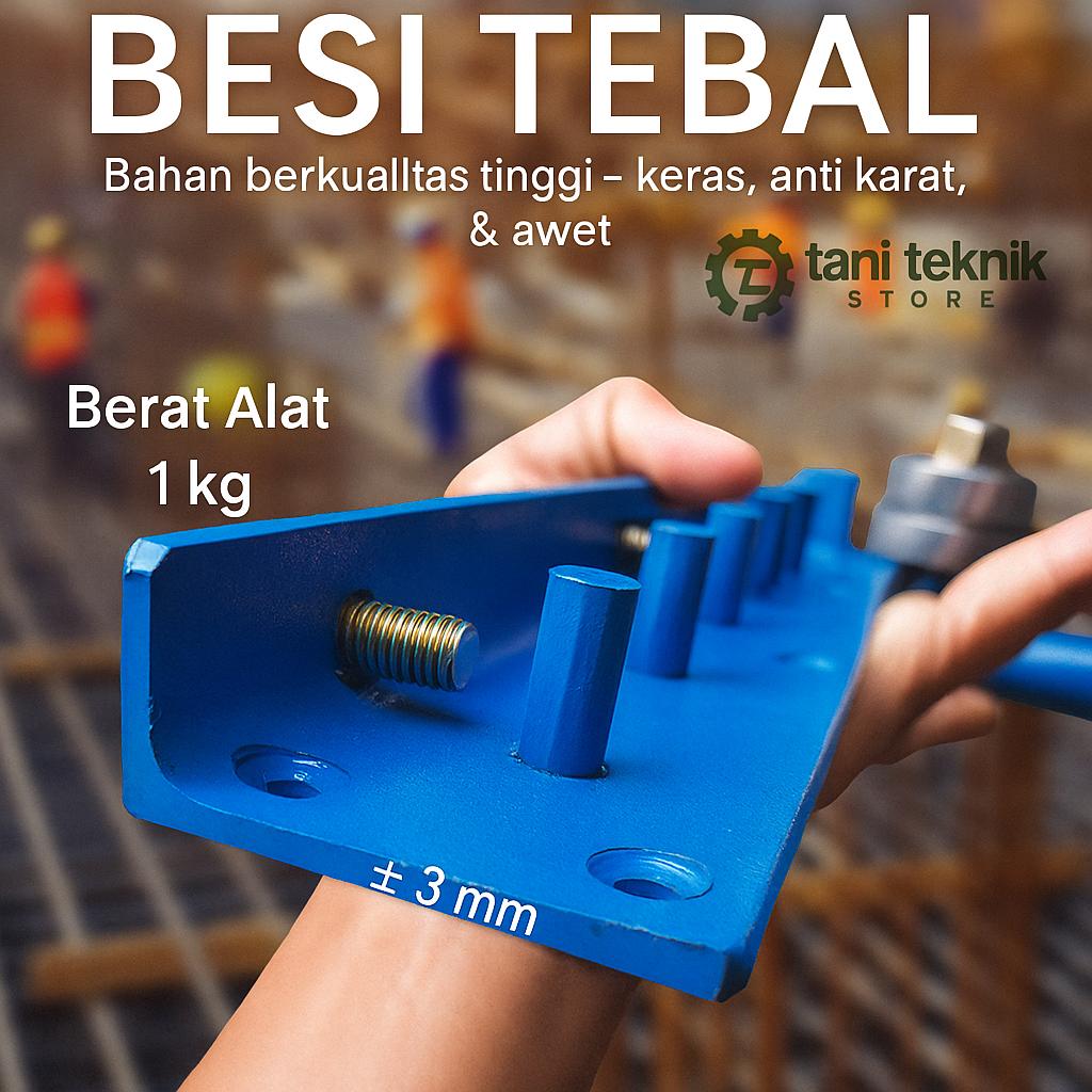 Alat Penekuk Besi Behel Beton – Untuk Besi baja 6mm 8mm 10mm 12mm | Pembuat Ring & Cakar Ayam