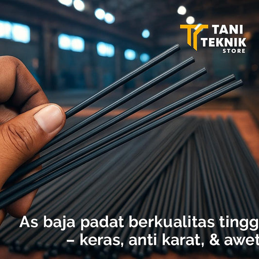 As Baja Bintik 5mm & 7mm – Baja Tutul Padat Panjang 1 Meter | Bahan Pande, Drei, Tombak Ikan