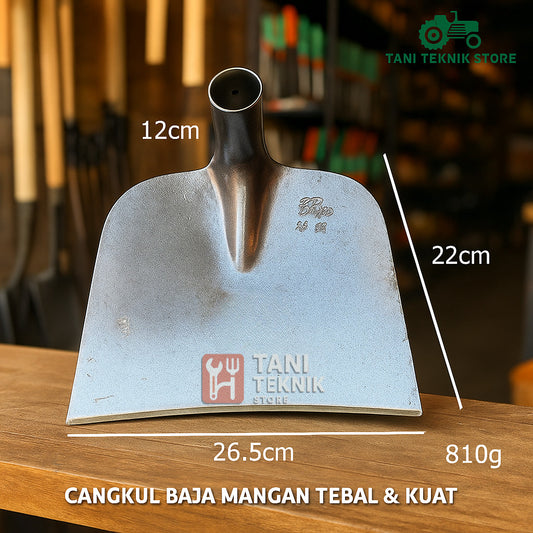 Cangkul Serbaguna Baja Mangan – Alat Pertanian & Konstruksi Anti Karat Tahan Lama