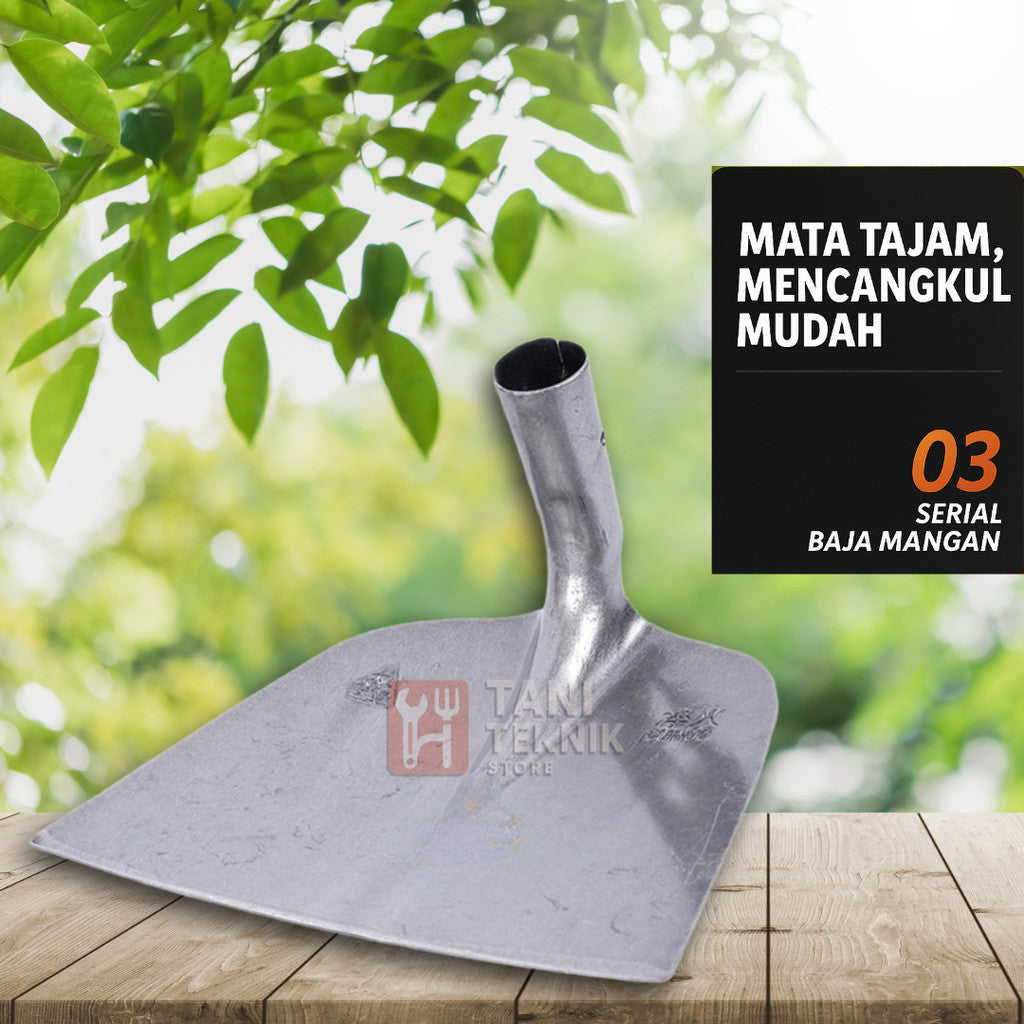 Alat Cangkul Serbaguna Baja Mangan – Untuk Sawah, Ladang & Konstruksi | Tani Teknik