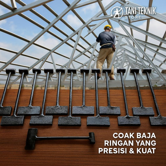 Alat Coak & Tekuk Baja Ringan Presisi – Cocok Semua Merek | Plat Tebal + Gagang Besi 10 SNI