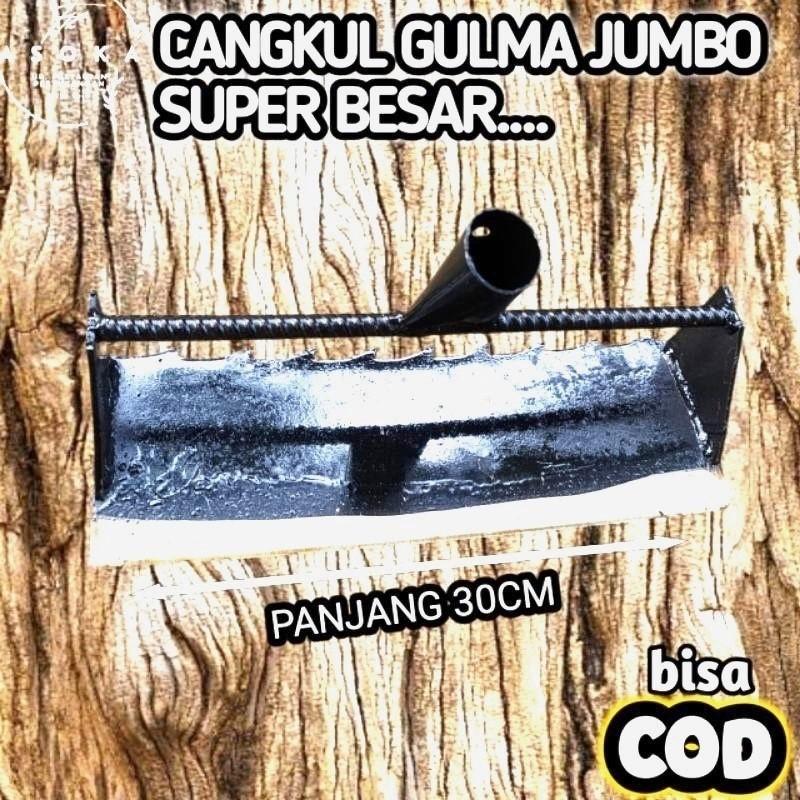 Garuk Rumput & Gulma 2in1 Baja Asli – Ukuran 25cm & 30cm | Alat Kebun Gagang Panjang