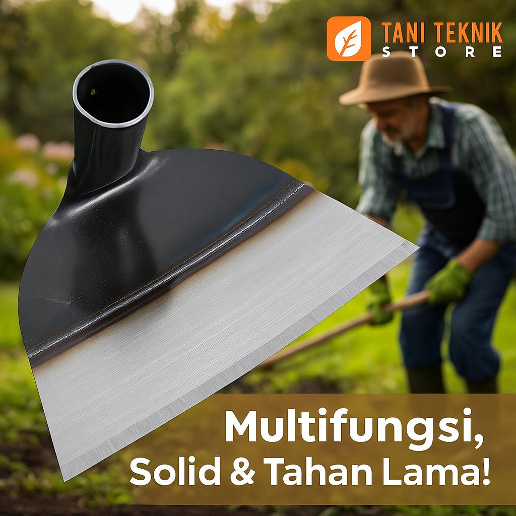 Cangkul Tangan Kepala Baja 26cm - Alat Berkebun Pertanian Mini