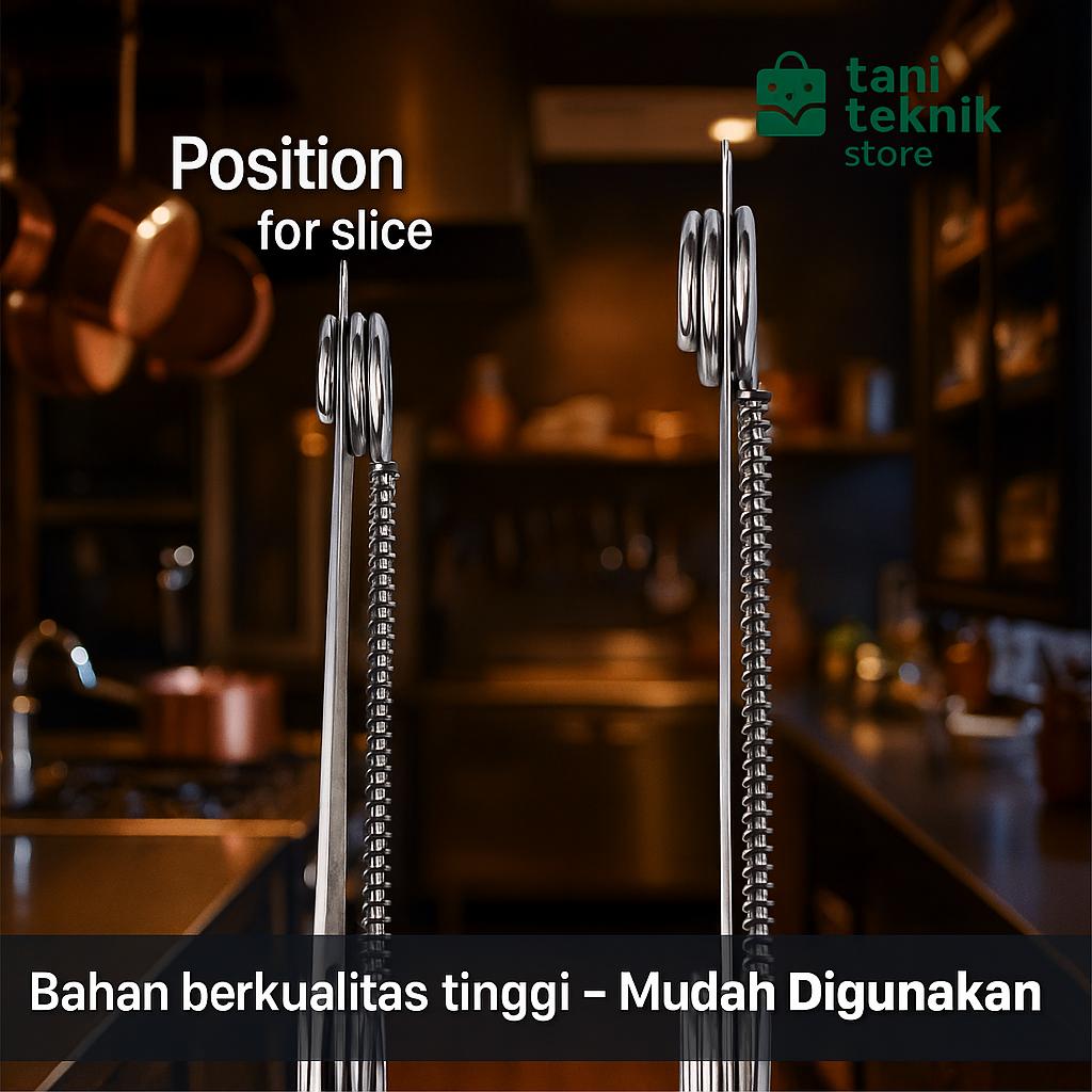 Pisau Pengupas Buah & Sayur dengan Pegas - Stainless Steel Peeler