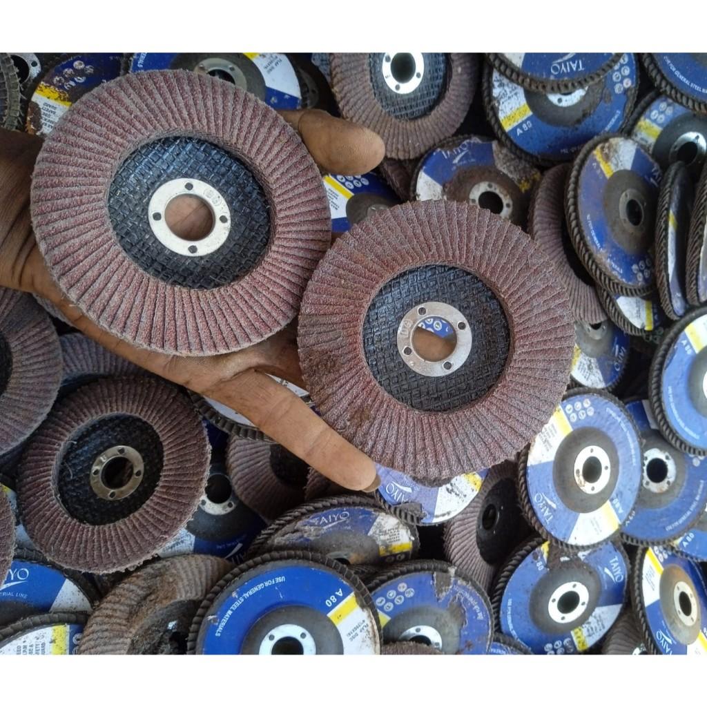 Amplás Flap Disc 4″ Grit #80, 100×16 mm, Max 13.700 RPM