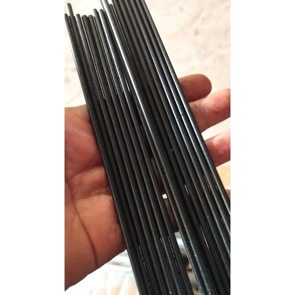 As Baja Bintik 5mm & 7mm – Baja Tutul Padat Panjang 1 Meter | Bahan Pande, Drei, Tombak Ikan