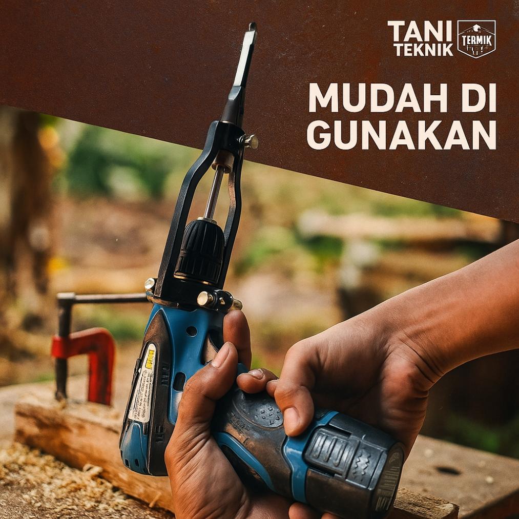 Adaptor Dudukan Bor Bobok Kayu – Pembuat Lubang Persegi | Wood Mortising Attachment kunci setel