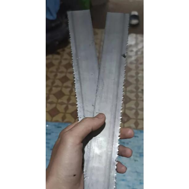 Potongan Gergaji Besi Merk Eberle Germany Tebal 1,6mm Lebar 3/4cm bahan pisau pahat kayu