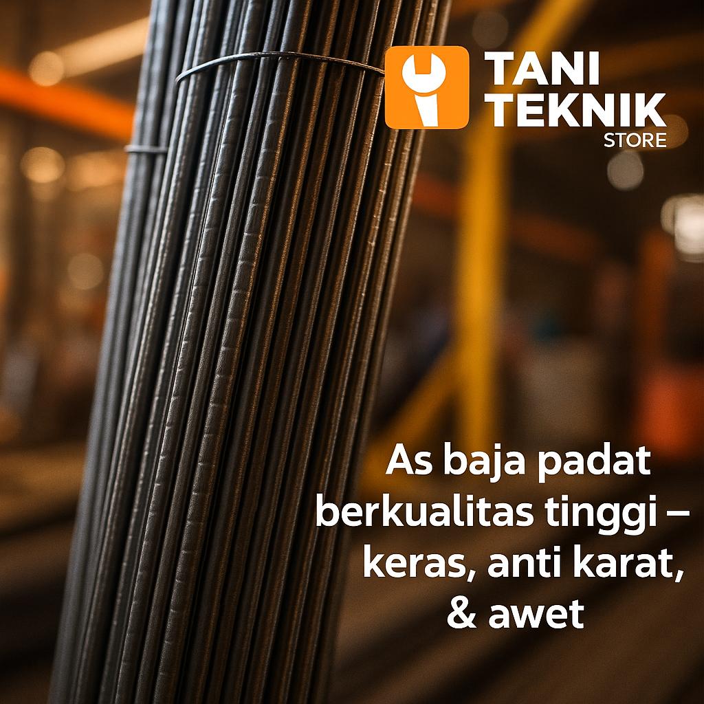As Baja Hitam Bintik 4mm, 5mm 7mm – Bahan Aksesoris Outdoor & DIY Proyek Custom