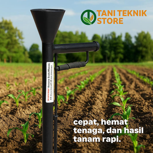 Alat Penanam Benih Otomatis 2 Pegangan – Tanaman Jagung, Kacang, Padi, Kedelai, Sayur | Hemat Tenaga & Rapi