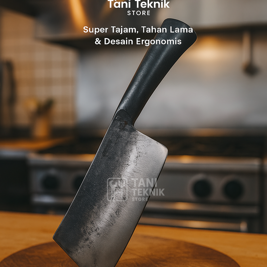 Pisau Cacah Daging Tulang Baja Tebal Anti Karat – Tajam & Ergonomis Untuk UMKM Dan Petani