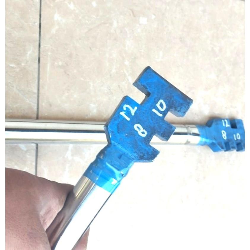 Kunci Penekuk Besi Beton 8/10/12mm – Alat Pembengkok Baja Pipa Panjang 45cm Kuat anti Karat