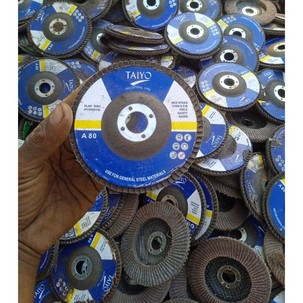 Amplás Flap Disc 4″ Grit #80, 100×16 mm, Max 13.700 RPM