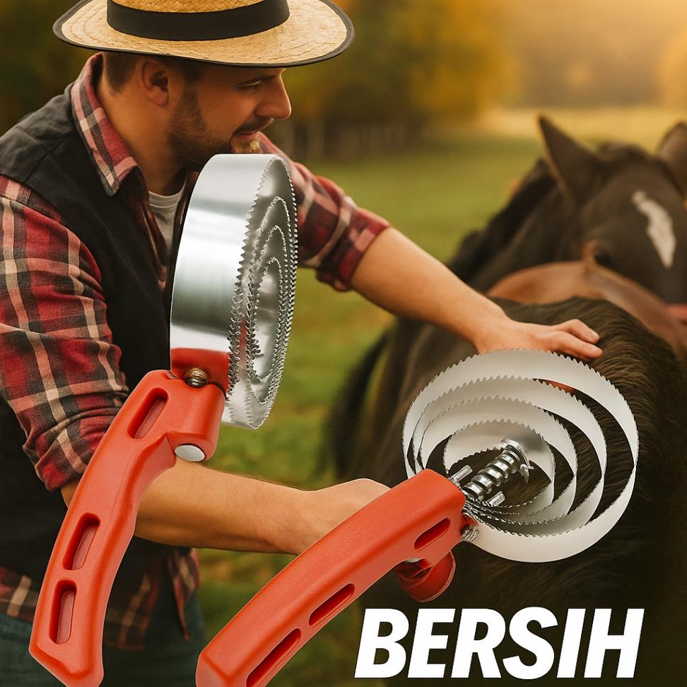 Sisir Pembersih Bulu Hewan Groming Untuk Sapi, Kuda, Kambing, Domba, dan Peliharaan Lainnya
