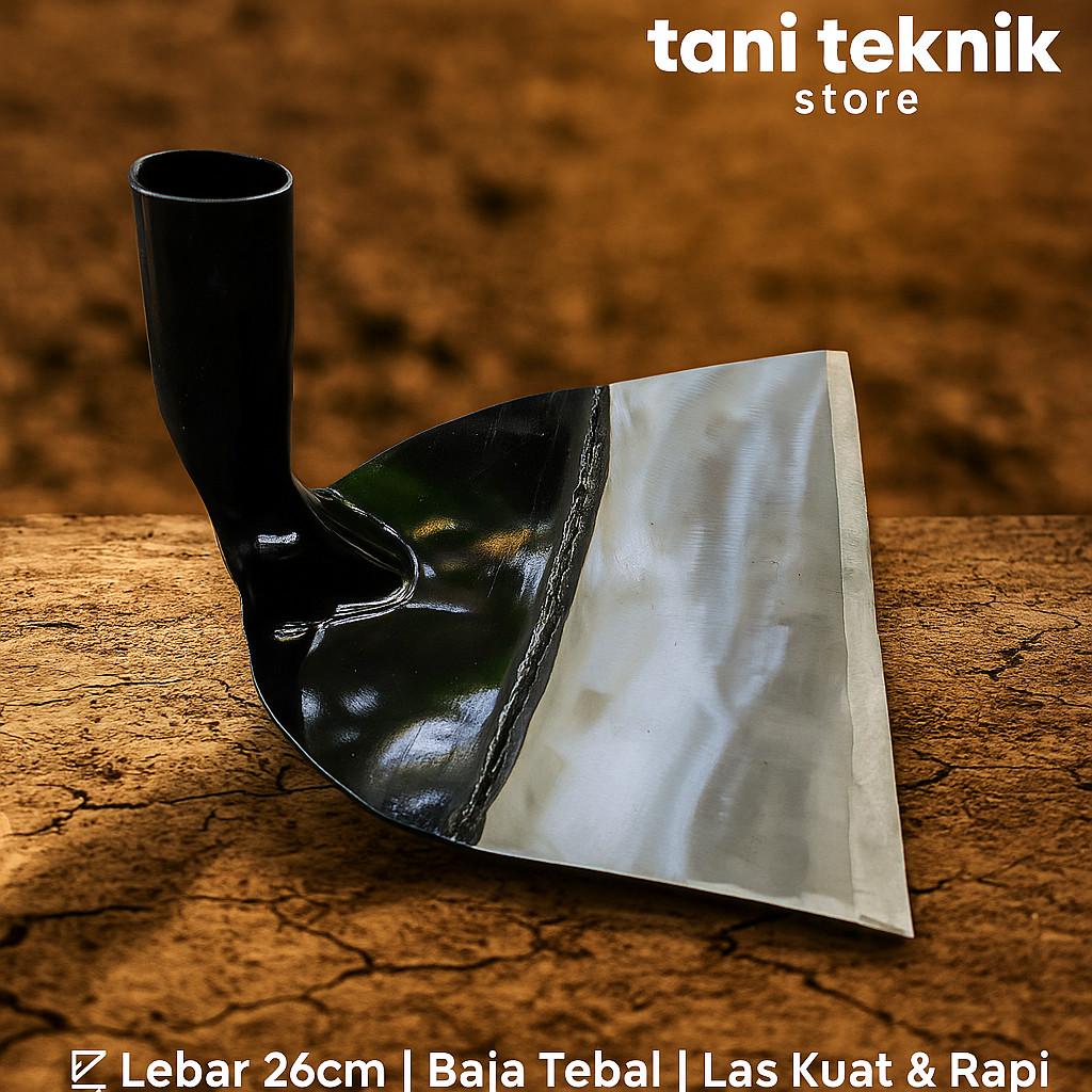 Kepala Cangkul brazil Baja Hitam 26cm – Tajam & Kuat | Alat Pertanian Garuk Tanah Keras Rumput Ladang