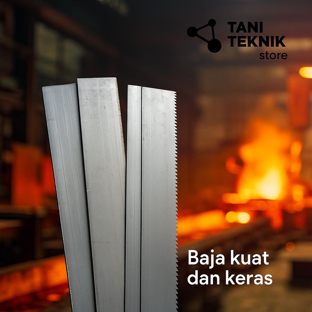 Potongan Gergaji Besi Tebal 1.6mm Lebar 3/4cm - Bahan Pisau Pahat Kayu