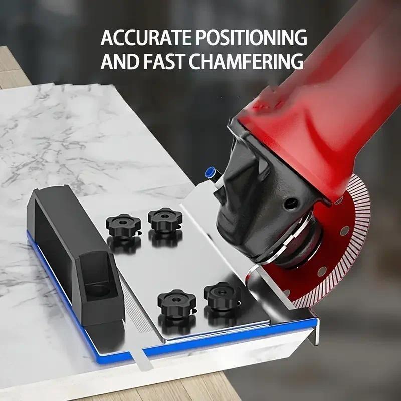 Adaptor Pemotong Keramik 45° Universal Tipe 100 – Braket Grinder Presisi kunci setel Logam