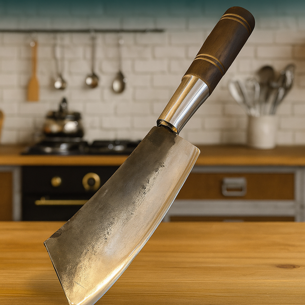 Pisau Cacah Baja Mangan Tajam Anti Karat – Alat Cacah Ketela Daging Serbaguna Ergonomis & Awet