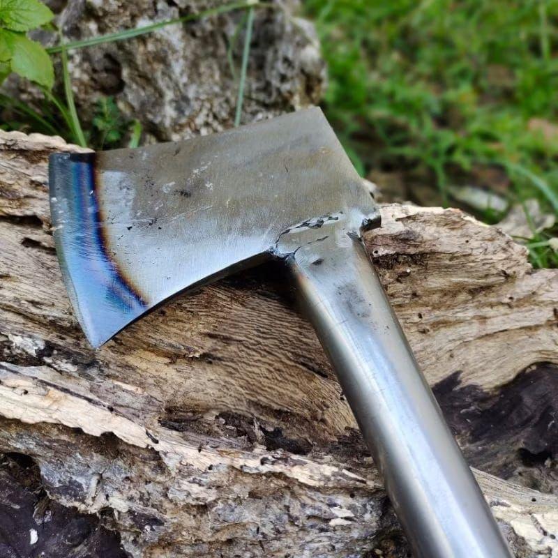 Kapak Kayu Full Baja – Gagang Pipa Besi Kuat & Tajam | Alat Tukang & Perkakas Serbaguna