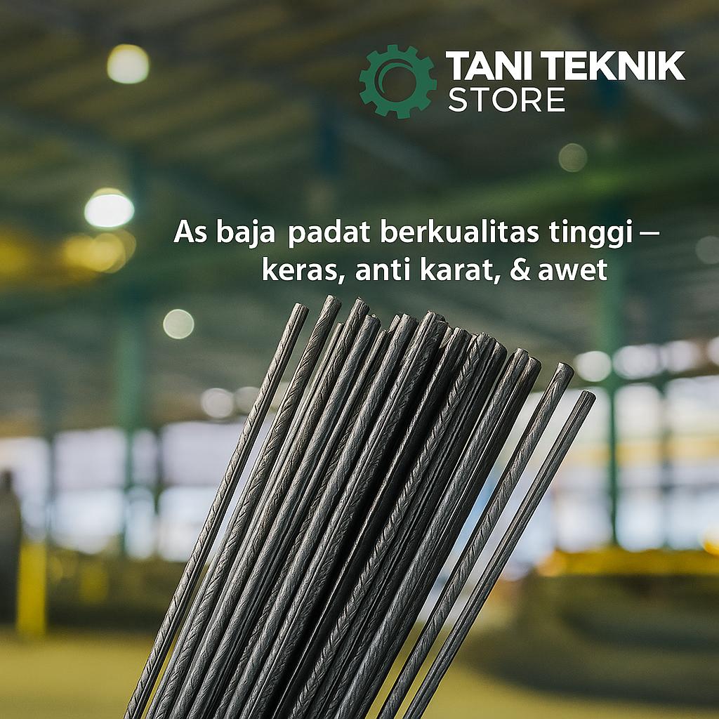 As Baja Hitam Bintik 4mm, 5mm 7mm – Bahan Aksesoris Outdoor & DIY Proyek Custom