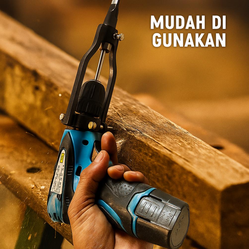 Adaptor Dudukan Bor Bobok Kayu – Pembuat Lubang Persegi | Wood Mortising Attachment kunci setel