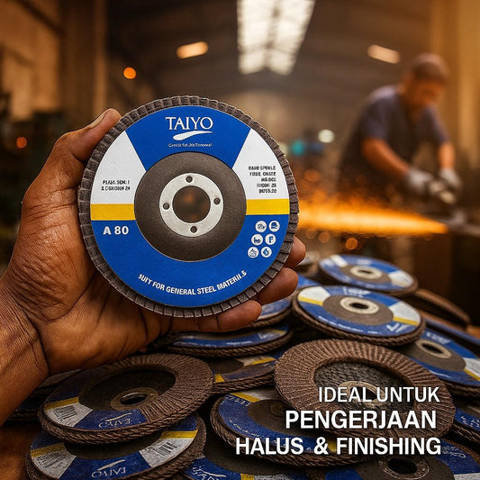 Amplás Flap Disc 4″ Grit #80, 100×16 mm, Max 13.700 RPM