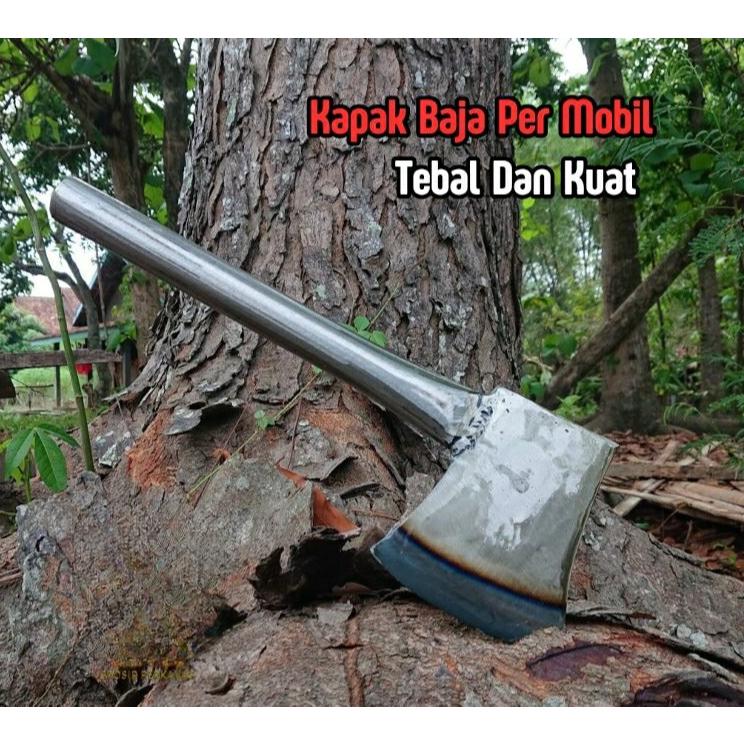 Kapak Kayu Full Baja – Gagang Pipa Besi Kuat & Tajam | Alat Tukang & Perkakas Serbaguna