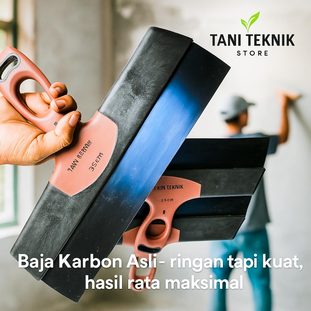 Raskam Baja Karbon 30 - 35cm – Alat Skim Coat, Acian & Plamir Dinding – Trowel Asli