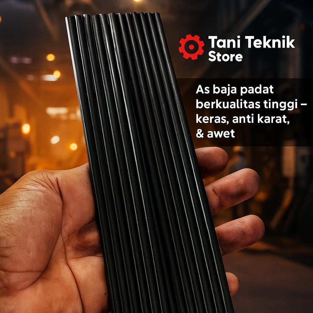 As Baja Panah Ikan 3.5mm–5.5mm Panjang 1 Meter – Batangan Baja Kuat Nelayan DIY