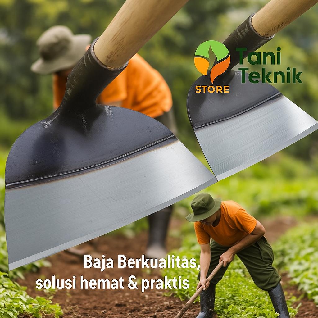 Cangkul Kepala Baja 26cm - Alat Cangkul Tangan Berkebun Pertanian