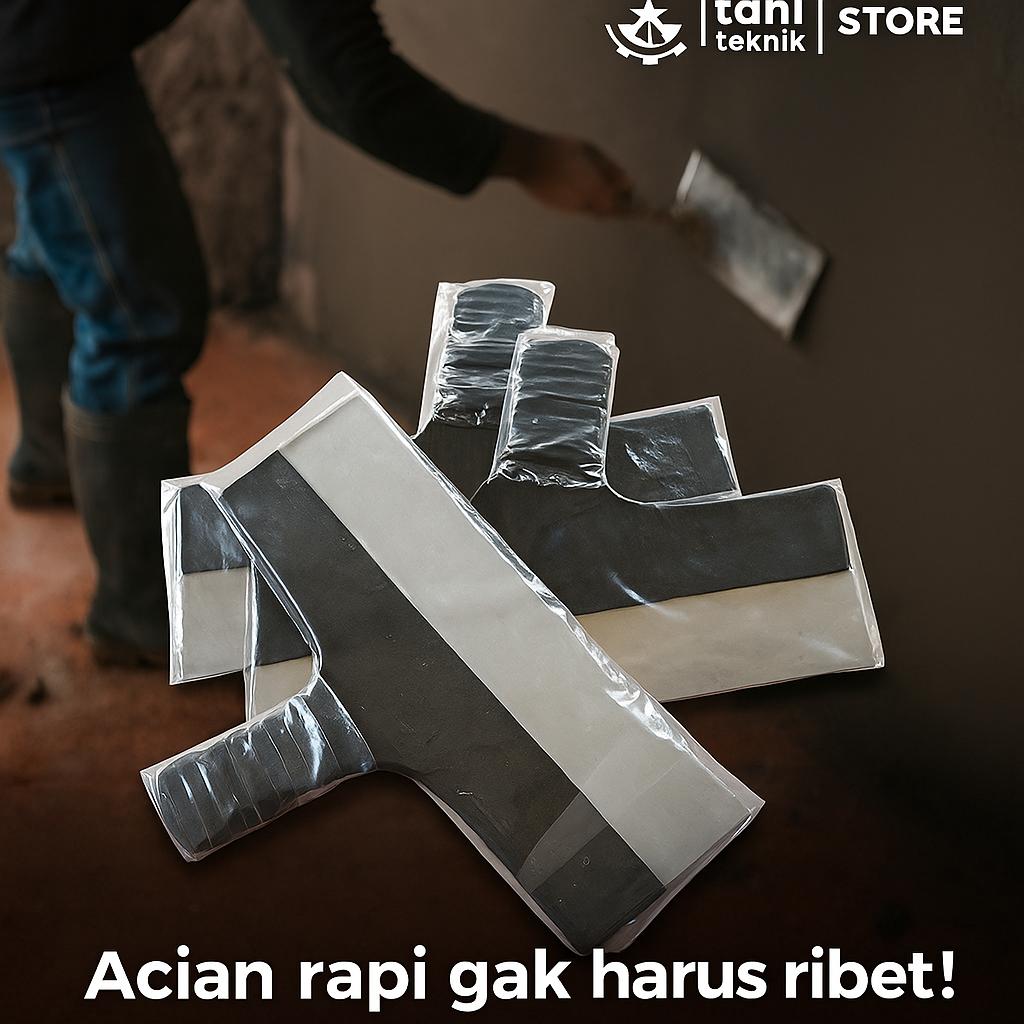 Raskam T Skim Acian 25/30/35cm – Alat Haluskan Dinding & Plester, Blade Baja Asli Paint